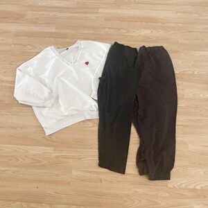 Women’s Lot of 3 Mixed Items Sweatshirt Sweatpants 1XL